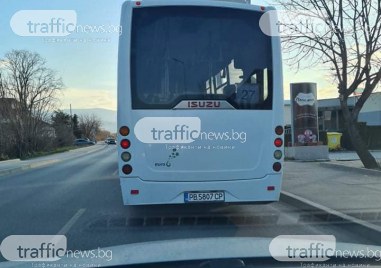 Автобус по линия номер 27 от градския транспорт на Пловдив