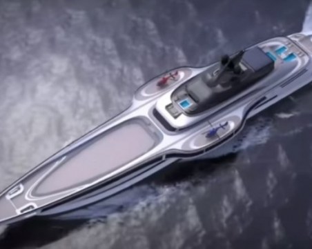 Суперяхта за 500 млн. евро разполага с хеликоптерни площадки, 20 апартамента, басейн и мини оазис