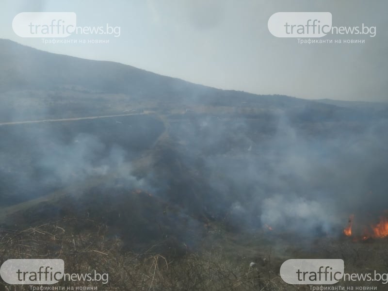 Голям пожар гори край Марково