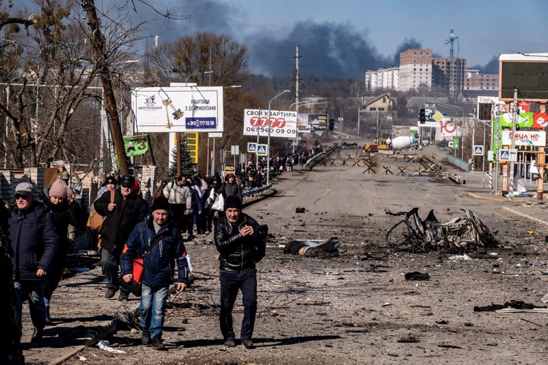 Украинските сили си върнаха контрола над Ирпин, предградие на Киев,