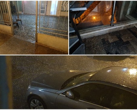 Аномалии! Градушка в Пловдив през април