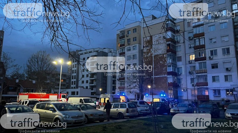 Взрив на газова бутилка и пожар в Пловдив, пострадал е възрастен човек