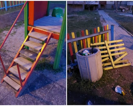 Детска площадка в Тракия стана опасна, 2-годишно дете се размина на косъм от инцидент