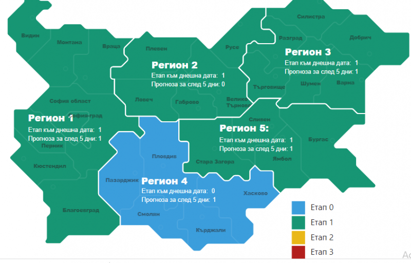 Пловдив и регионът се връщат в Етап 1 на COVID пандемията