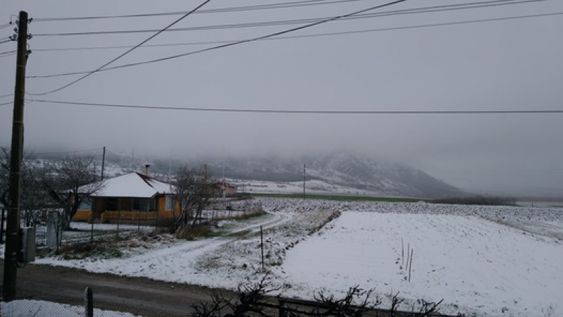 Сняг покри много места в страната