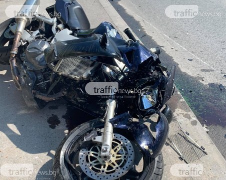 Моторист е в тежко състояние след катастрофа край Пловдив