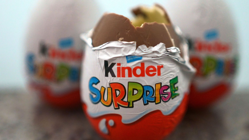 Изтеглят от пазара всички продукти на Kinder, произведени в Белгия