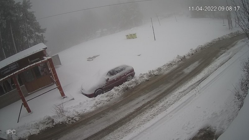 Хижа Здравец побеля