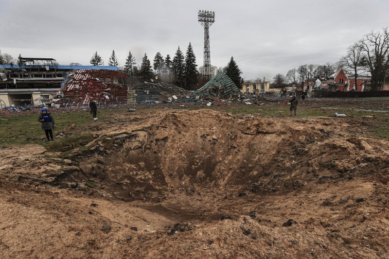 Разрушиха стадиона, от който Андрий Ярмоленко тръгна за големия футбол
