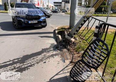 Катастрофа е станала на кръговото кръстовище на Панаира в Пловдив