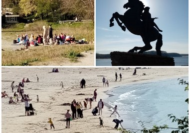 Първите туристи посрещнаха плажните ивици по българското Черноморие През почивните