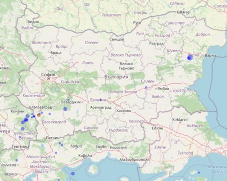 Земетресение разлюля части от Югозападна България, епицентърът - в Северна Македония