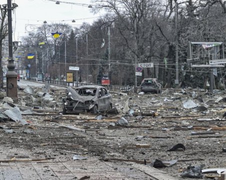 Обстрел в жилищен район в Харков