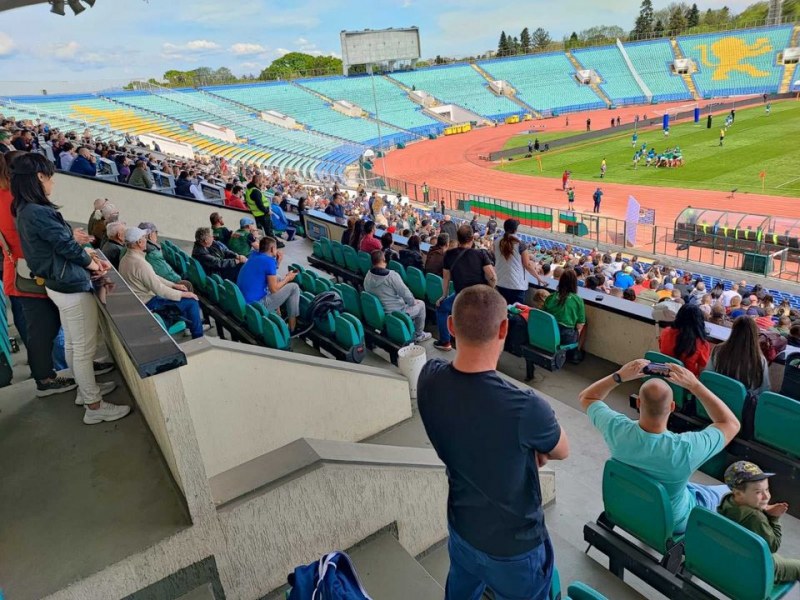5000 зрители на мач на националния отбор по ръгби в София