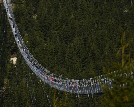 Откриха най-дългия висящ мост в света