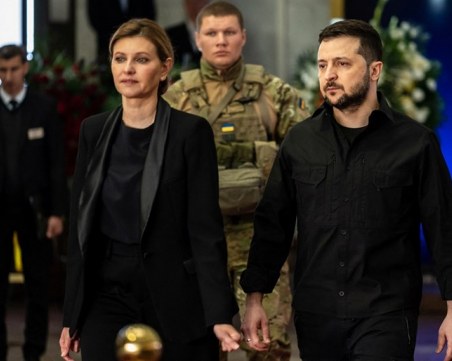 Зеленски и съпругата му се срещнаха за първи път от началото на войната