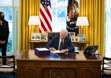 Президентът на САЩ Джо Байдън който е на обиколка из