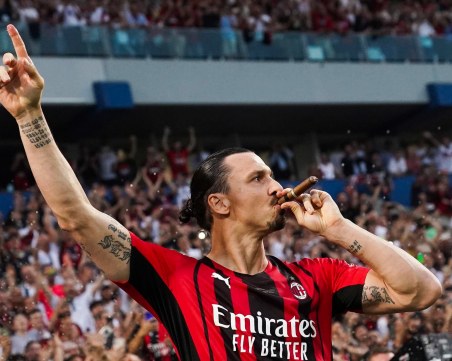 Ибрахимович отпразнува титлата в Серия А по интересен начин и почете Райола