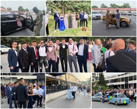 Мъже с автомати изпратиха абитуриентка от Спортното на бала, МГ - стил и класа