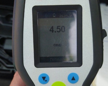 Рекордьор: Хванаха шофьор с 4.50 промила алкохол