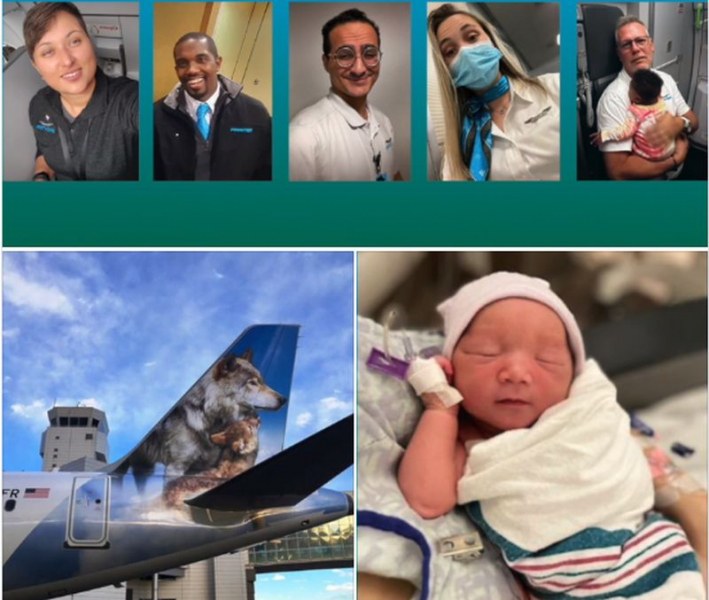 Стюардеса изроди бебе по време на полет
