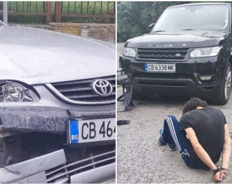 Катастрофа и арест в София, единият шофьор избяга