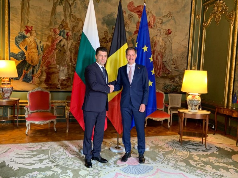 Министър-председателят Кирил Петков проведе среща с премиера на Кралство Белгия