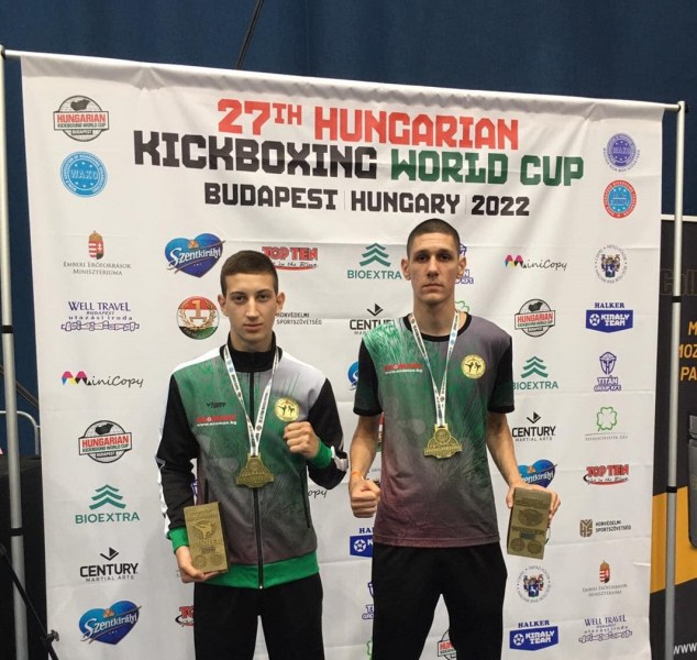 Двама състезатели на Бултрас Файт Клуб със златни медали от Световната купа в Унгария