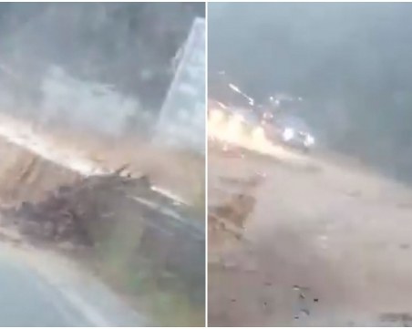 Силен порой и свлачища в района на 