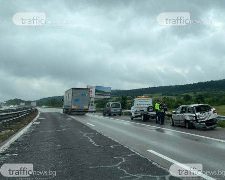 Три катастрофи на АМ Тракия заради дъжда