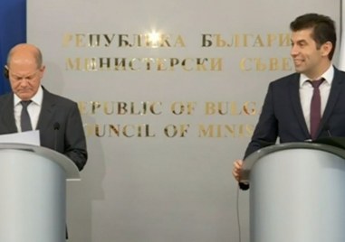 Премиерът Кирил Петков и немският канцлер Олаф Шолц дадоха брифинг
