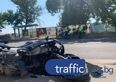 Моторист пострада при катастрофа в Пловдив Инцидентът е станал вчера