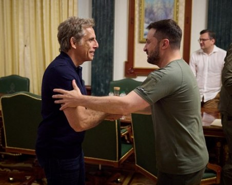 Бен Стилър се срещна със Зеленски: Вие сте моят герой