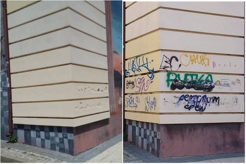 За пореден път екип на „Чистота“ пребоядиса фасадите на сградите