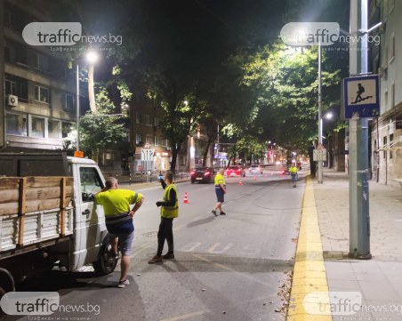 Жици паднаха на булевард в центъра на Пловдив