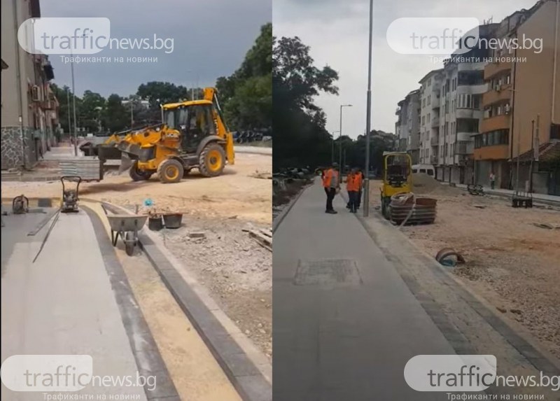 Строителните дейности по ул. „Даме Груев” напредват, като фирмата „Парсек