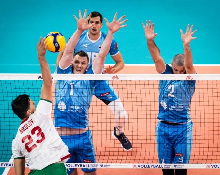 Волейболните национали взеха гейм на европейския вицешампион
