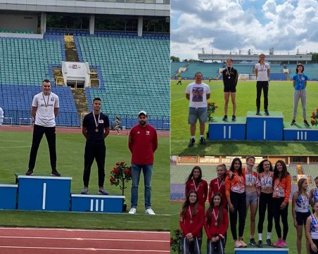 Атлетите на Локомотив Пловдив с четири шампионски титли на държавното