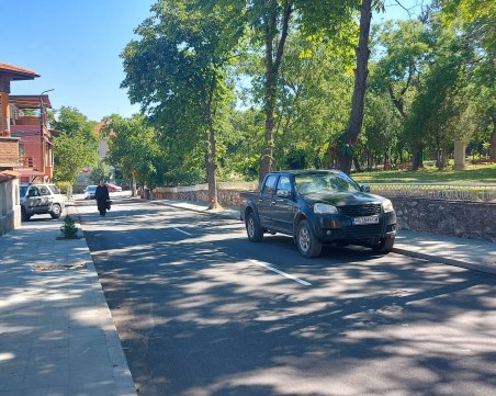 В Марково се радват на новосфалтирана улица, лентата преряза кметът на общината Павел Михайлов