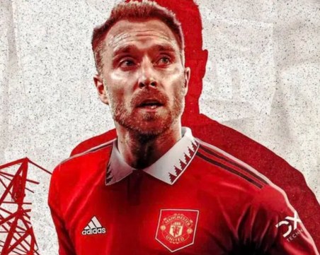 Кристиан Ериксен официално е играч на Манчестър Юнайтед
