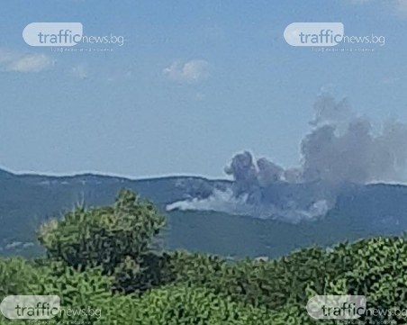 Пожар гори в планината край АМ 