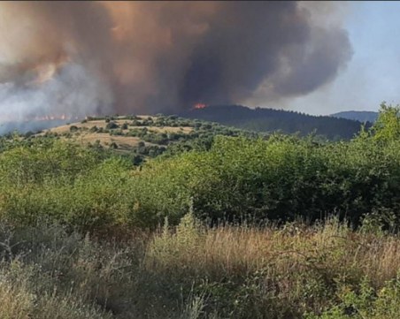 Хеликоптер се включва в гасенето на пожара край Пазарджик