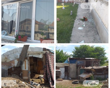 Напрежение в Калояново! Самонастанили се роми чупят и заплашват, полицаи бранят къща с деца