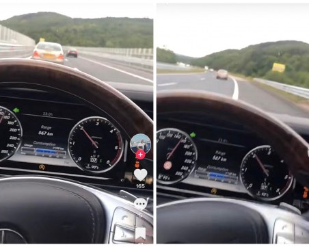 Джигит шари по магистралата, изпреварва в трите ленти