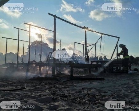 Големият пожар в Китен изпепели до основи чисто ново заведение