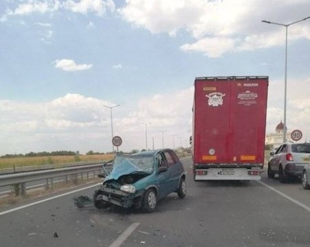 Тежка катастрофа на Асеновградско шосе в посока Пловдив