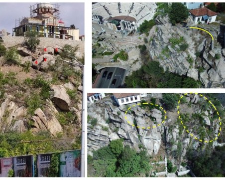 60-тонни скали може да се срутят край Античния театър и да затрупат Тунела