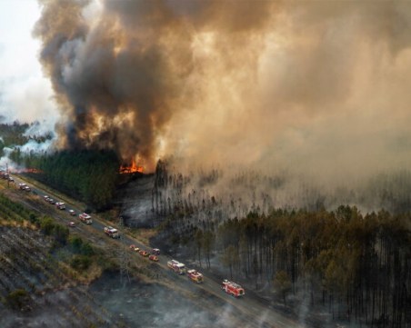 Евакуираха българи от Тасос заради големия пожар