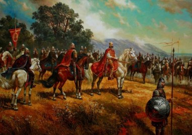 През 917 г Българските войски водени от цар Симеон I разбиват