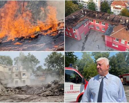 ОБЗОР: Голям пожар изпепели покрива на ОУ 